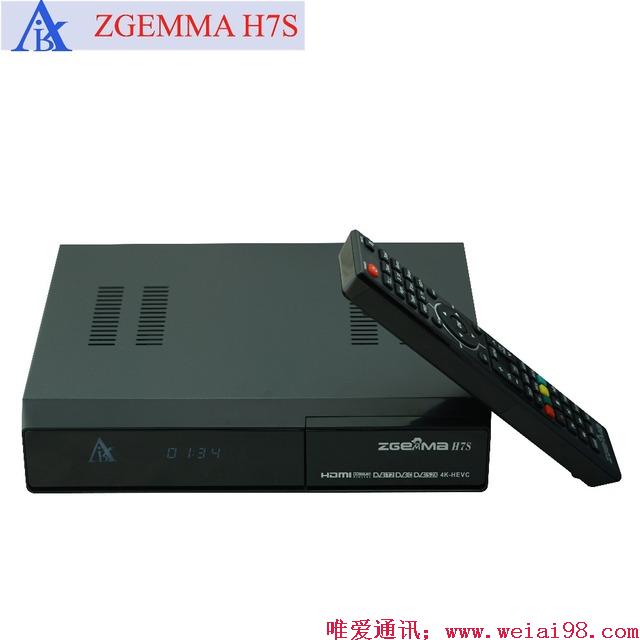 Zgemma H7S AVS+ 4K UHD高清机E2系统卫星+有线博通芯片双路信号